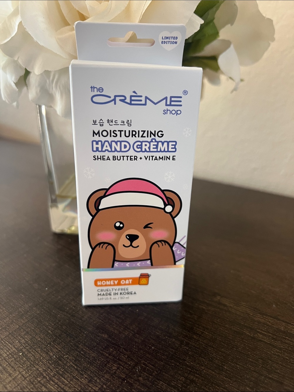 The Crème Shop Moisturizing Hand Crème - Honey Oat (Pink & Brown)
